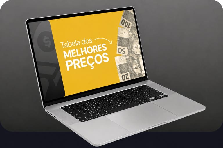 Tabela dos melhores preços para o seu Produto Digital